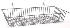 Only Hangers Chrome Slatwall Gridwall Multi Basket 24 W X 12 D X 4 H- 1 Piece