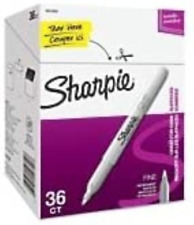 Sharpie Metallic Permanent Markers Fine Point Silver 36pack 9597 61659