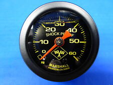 Marshall Gauge 0-60 Psi Fuel Pressure Oil Pressure 1.5 Midnight Black Liquid
