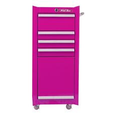 4-drawer Bulky Storage 18-gauge Steel Rolling Toolsalon Cart Pink Wliners