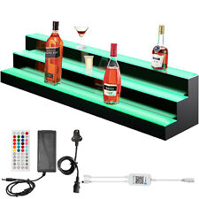 Vevor Led Lighted Liquor Bottle Display Shelf Led Bar Bottle Display 60 3-step
