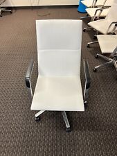 Lightly Used - Davis Sola Vinyllaminate Conference Room Chairs- White
