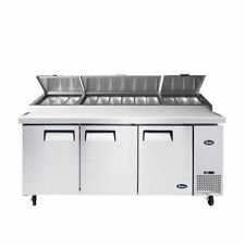 New 3 Door 93 Refrigerated Pizza Prep Table Cooler Nsf Atosa Mpf8203gr 1150
