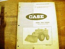 Case W5a Loader Parts Catalog 8164260 And After