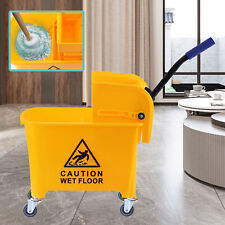 Mini Mop Bucket With Wringer Combo 5 Gallon Commercial Rolling Cleaning Cart