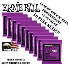 10 Pack Ernie Ball 2250 Classic Rock N Roll Slinky Electric Guitar Strings