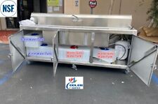 New 90 Portable 3 Compartment Sink Enclosed Stainless Steel Event Festival Nsf