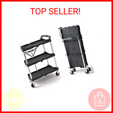 Olympia Tools 85-188 Pack-n-roll Folding Collapsible Service Cart Black 50 Lb.