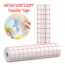 Red Grid Transfer Tape - 50 80 100 120ft Transfer Paper Roll Vinyl For Cricut