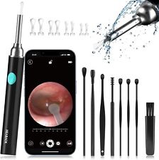 New Led Ear Wax Cleaner Ear Camera Otoscope With Light Cleaner Removal Kit-black
