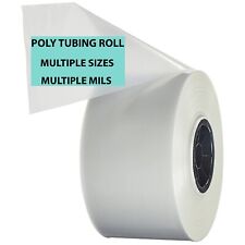 Clear Poly Tubing Multiple Sizes 1 Plastic Roll To Make Impulse Heat Sealer Bags