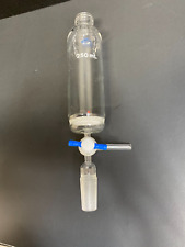 Quark Glass Peptide Synthesis Vessel 250 Ml Glass With 3 Way Stop Cock