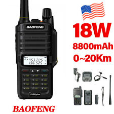 Baofeng Uv9r Plus Vhfuhf Walkie Talkie Dual-band Handheld Two-way Radio 18w Us
