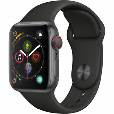 Apple Watch Series 4 40mm Space Gray Aluminum Case Black Sport Band Gps Cell