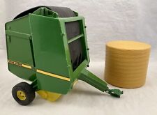 Vintage Ertl John Deere Diecast Round Baler 592 W Hay Round Farm Toy