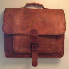 L-xxl Men Leather Briefcase Business Laptop Bag Attache Messenger Portfolio Bag