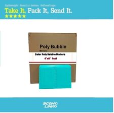 500 0000 4x6 Color Economy Poly Bubble Padded Envelopes Mailers Bag Teal