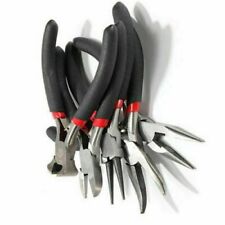 5 Pcs Jewelers Pliers Set Make Beading Wire Wrapping Hobby Repair Tools Cut