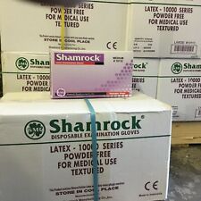 Shamrock Powder Free Examination Latex Gloves 1000 Pcs Small Medium Large
