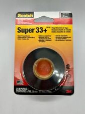 1 Scotch Super 33 Plus Vinyl Plastic Electrical Tape Black 3m 34 X 37.5 7mil