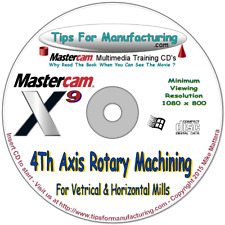 4th Axis Rotary Machining For Mastercam X9 X7 X6 X5 Video Training