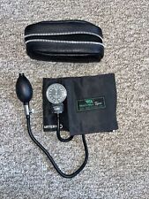 Welch Allyn Tycos Hand Aneroid Sphygmomanometer W Adult Cuff Leather Zip Pouch