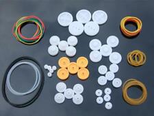 1sets Plastic Pulley Group Pulley Package Diy Model Accessories Rubber Belt