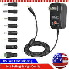 Universal Ac To Dc Adjustable Adapter Charger Power Supply Small Electronics 12w