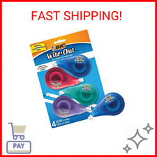 Bic Wite-out Brand Ez Correct Correction Tape White Fast Clean Easy To 