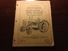 Massey Harris 44 Diesel Tractor Operators Manual