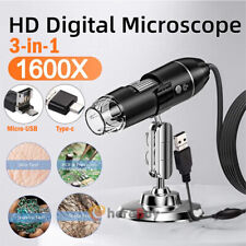 Digital Microscope 1600x Usb Coin Microscope 8 Led Magnifier Soldering Camera