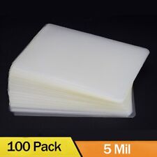 100 5 Mil Thermal Laminator Laminating Pouches Letter Size Clear 9x11.5 Sheets