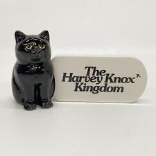 The Harvey Knox Kingdom Black Cat Porcelain Advertising Table Top Store Display