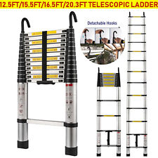 12-20 Ft Heavy Duty Multi-purpose Aluminium Telescopic Folding Ladder Extendable