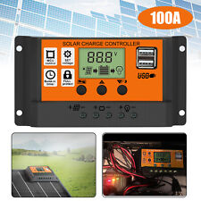 100a Mppt Solar Panel Kit Regulator Charge Controller Auto Focus Tracking 1224v
