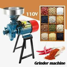 Electric Grinder Wet Dry Feed Flour Mill Cereals Grain Corn Wheat 110v 3000w