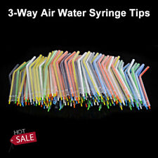 100pcs Dental 3-way Air Water Syringe Disposable Spray Tips Triple Nozzles Tubes