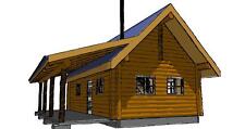 16 X 30 White Pine D-log Cabin With Porch Package - Wholesale Price