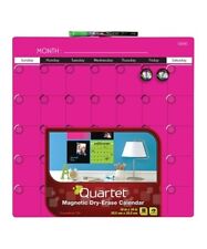 Quartet Neon Pink Magnetic Dry-erase Calendar Frameless Tile 14 X 14 New