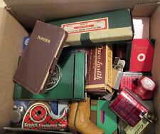 Desk Junk Drawer Lot Office Supplies Vintage Antique