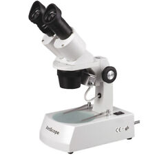 Amscope 10x-60x Binocular Stereo Microscope W 3d View Option Top Bottom Lights