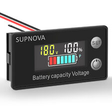 Supnova Battery Monitor12v 24v 36v 48v 60v 72v Car Golf Cart Battery Indicator