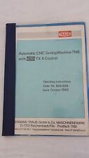 Automatic Cnc Turning Machine With Traub Tx8 Control Operating Instructions
