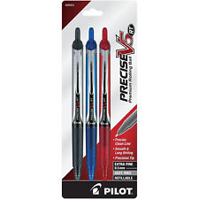 Pilot Precise V5 Rt Retractable Pens Extra Fine 0.5mm Blacknavyburgundy Inks