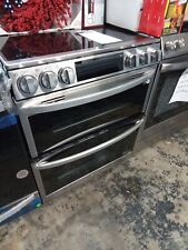 Lg 30-in Glass Top 5 Burners Air Fry Convection Smart Double Oven Range