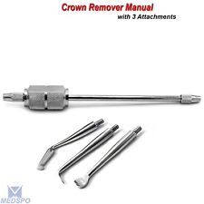 Dental Teeth Crown Remover Manual Stainless Steel 3 Tips Surgical Instruments