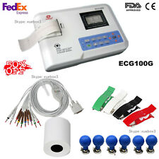 Ecg Machine 100g Single Channel 12 Lead Ekg Electrocardiographprintercefda