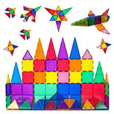 Magna Tiles Style Clear Colors 60 Pcs 3d Set Magnetic Building Toy Block Kids