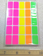 New 1500pc Neon Removable Labels Store Or Garage Sale Price Tags Stickers