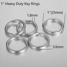 Heavy Duty 1 25mm Stainless Steel Split Rings Key Rings 13gauge Craft Supplies